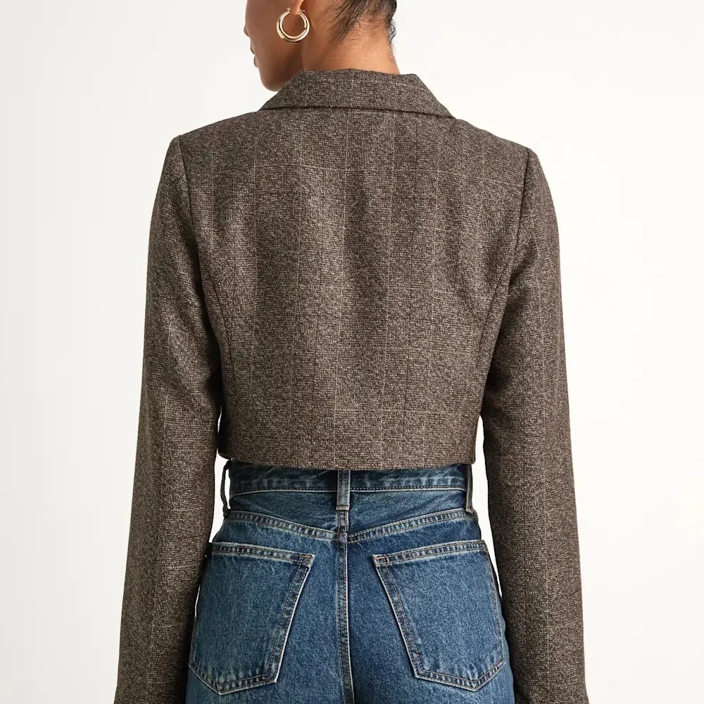 NWT Lulus Cropped Women's Blazer Jacket size Small - Picture 3 of 3
